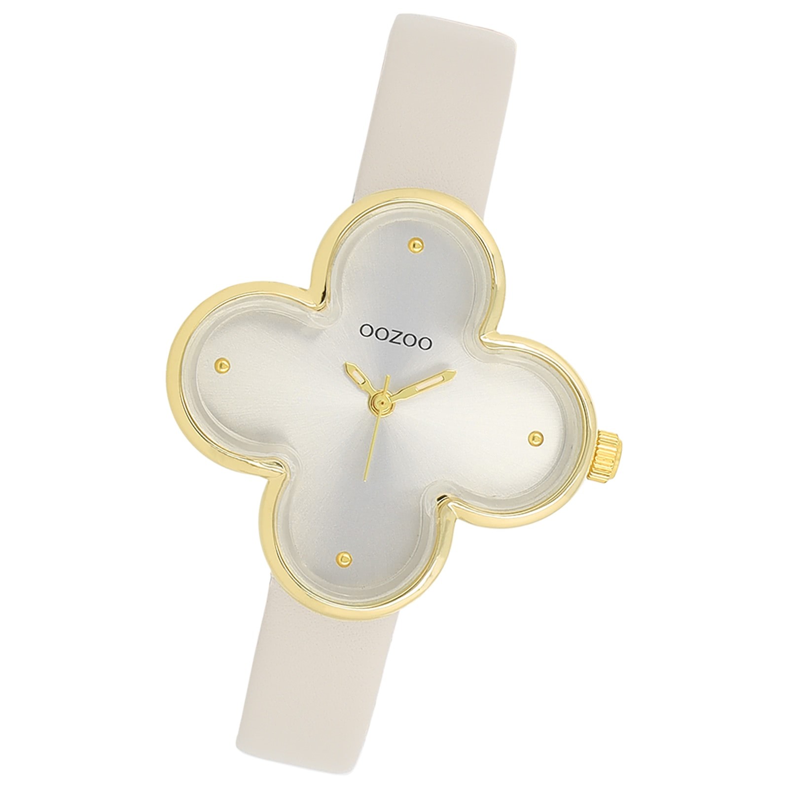 Oozoo Damen Armbanduhr Timepieces Analog Lederband grau UOC11521