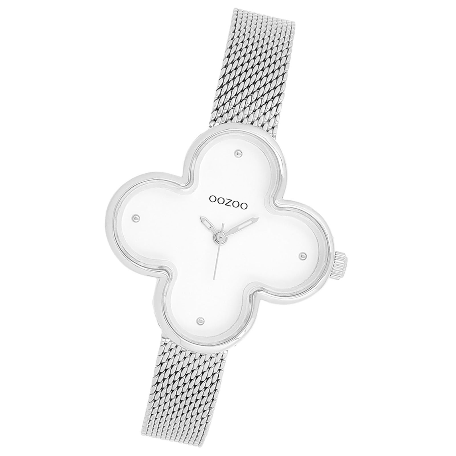 Oozoo Damen Armbanduhr Timepieces Analog Metallband silber UOC11525