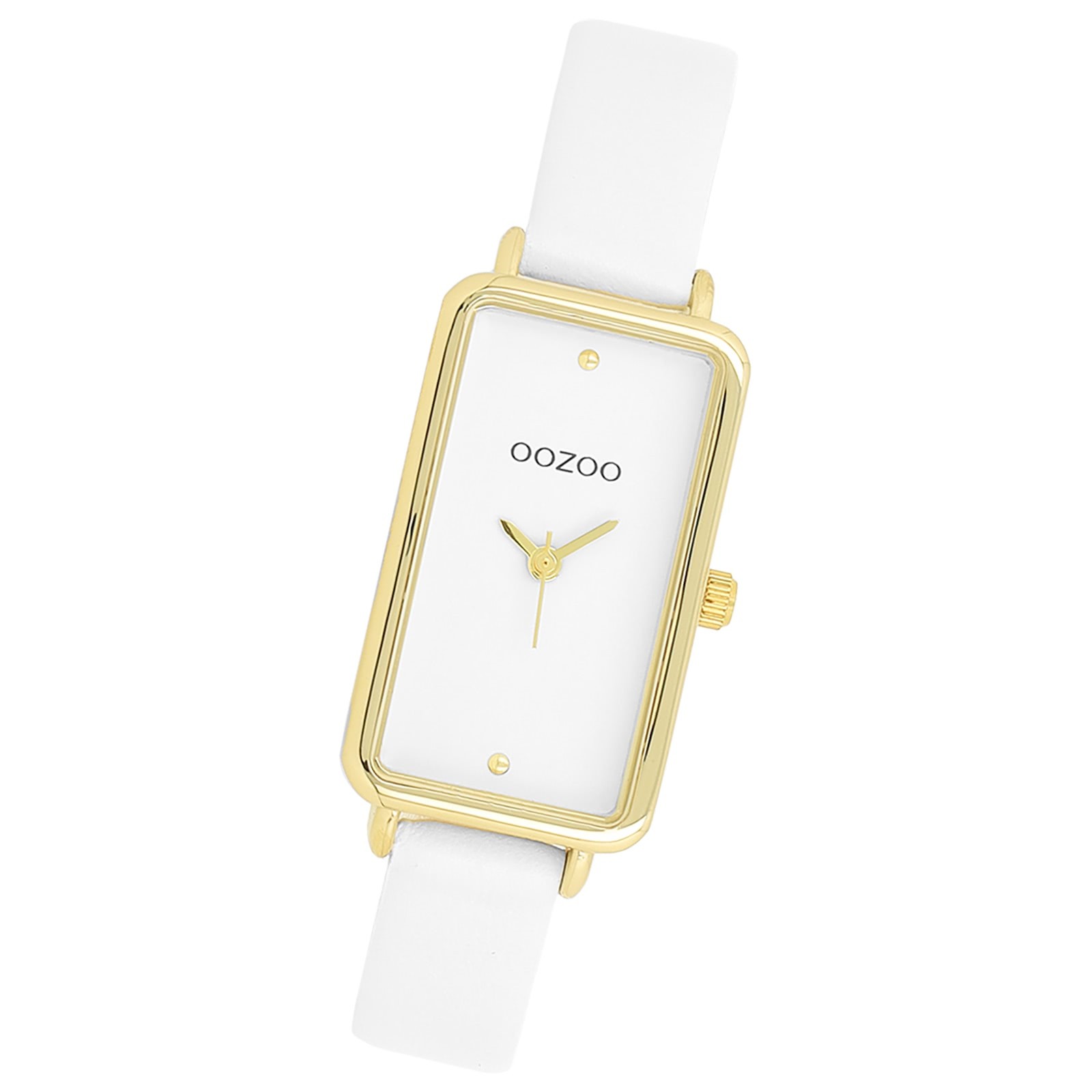 Oozoo Damen Armbanduhr Timepieces Analog Lederband weiß UOC11530