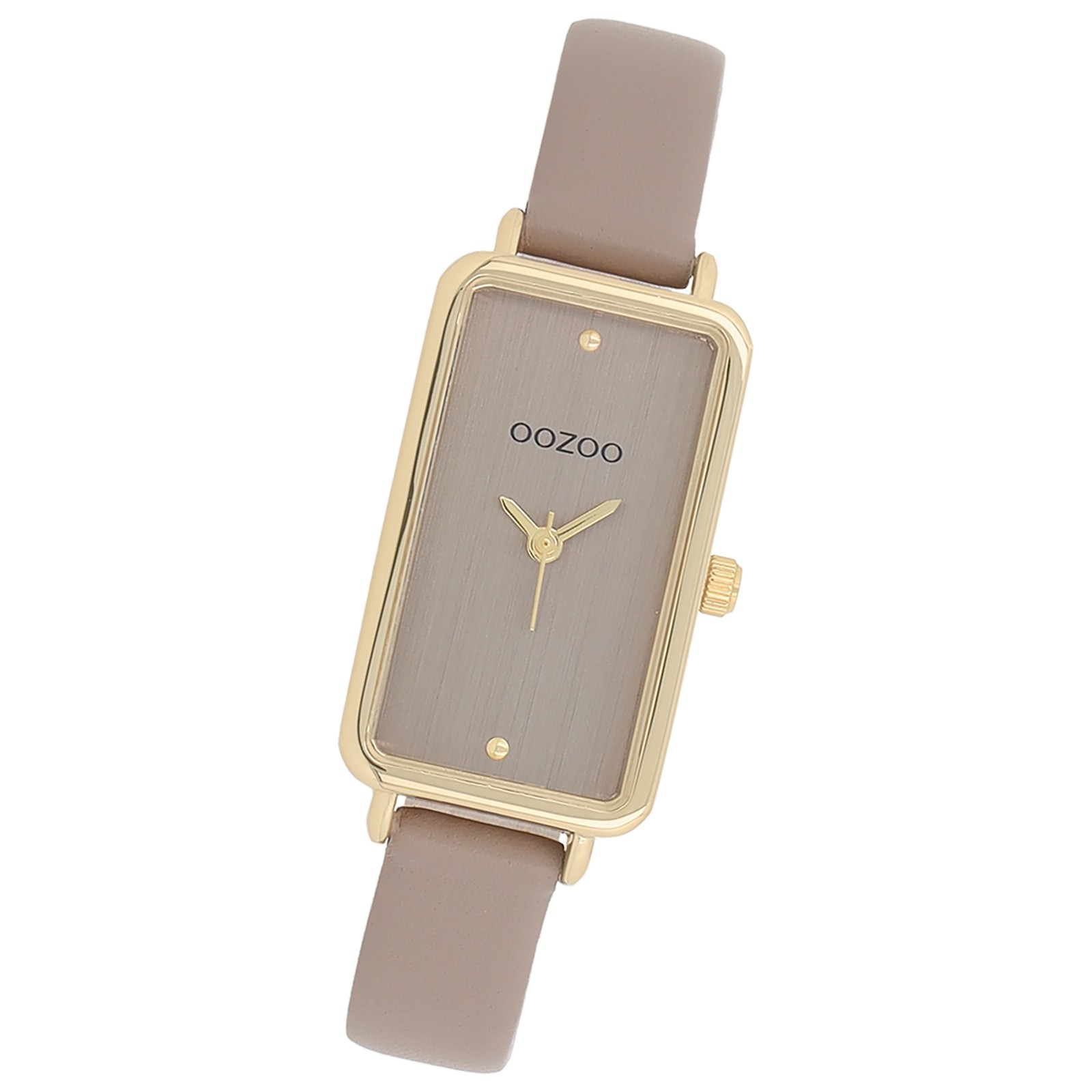 Oozoo Damen Armbanduhr Timepieces Analog Lederband taupe braun UOC11531