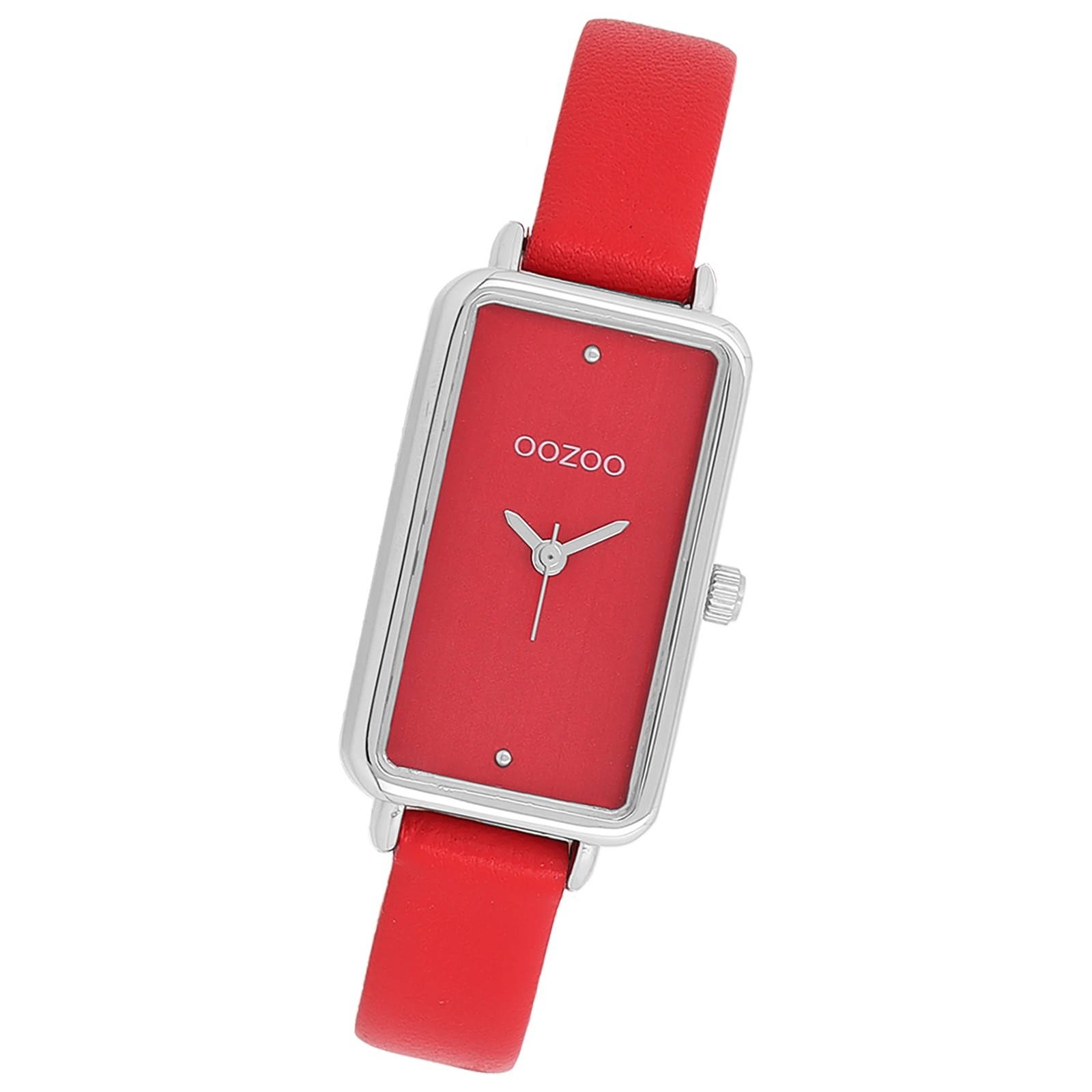 Oozoo Damen Armbanduhr Timepieces Analog Lederband rot UOC11532