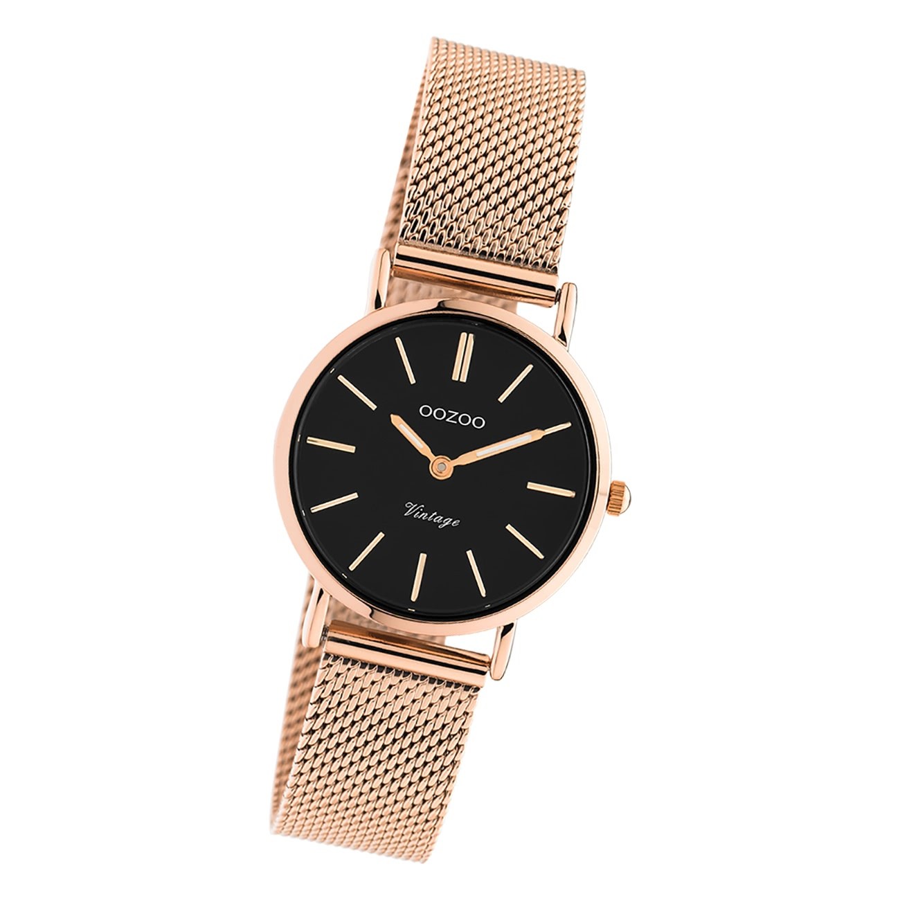 Oozoo Unisex Armbanduhr Vintage Series C20234 Analog Edelstahl roségold UOC20234