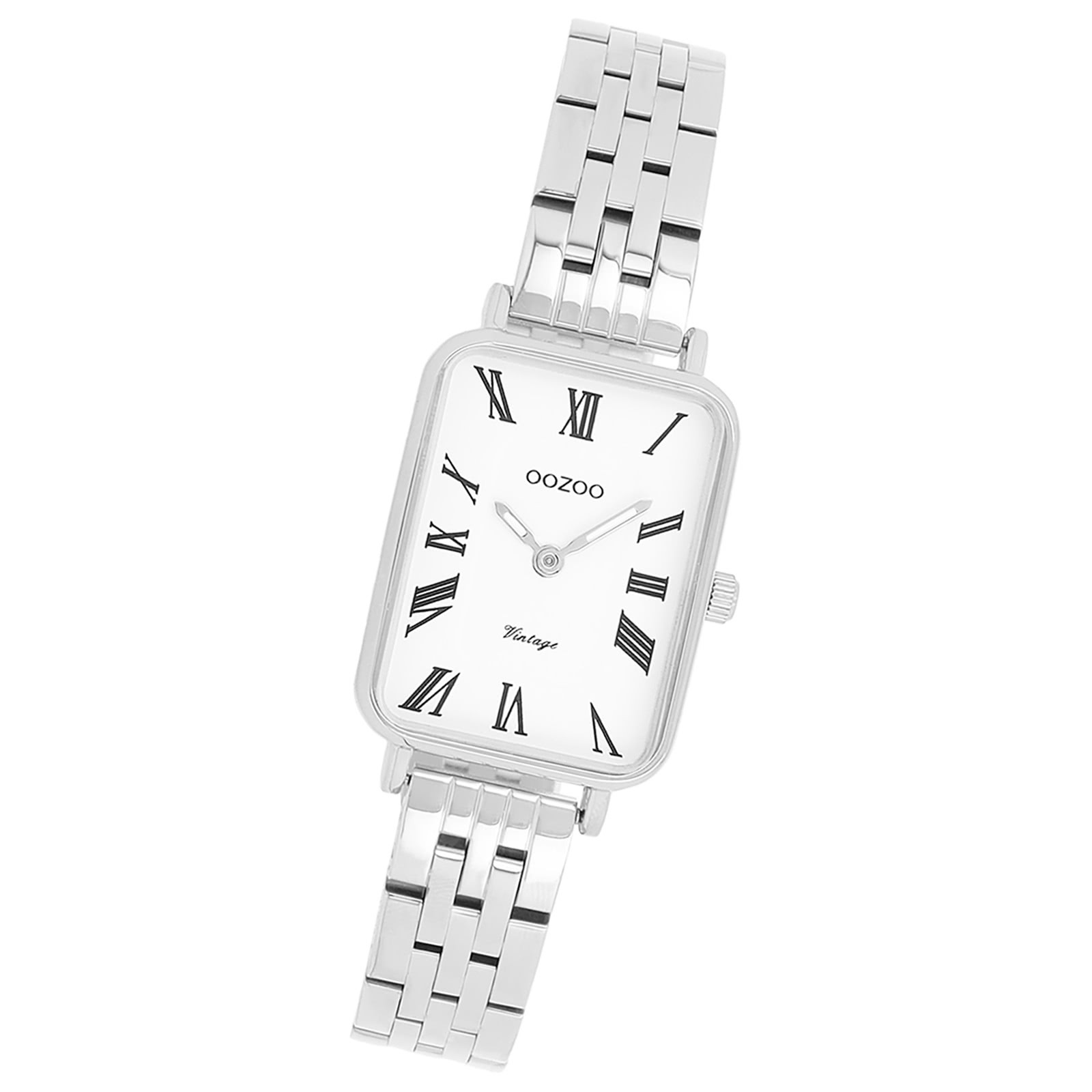Oozoo Damen Armbanduhr OOZOO Vintage Analog Metallband silber UOC20410