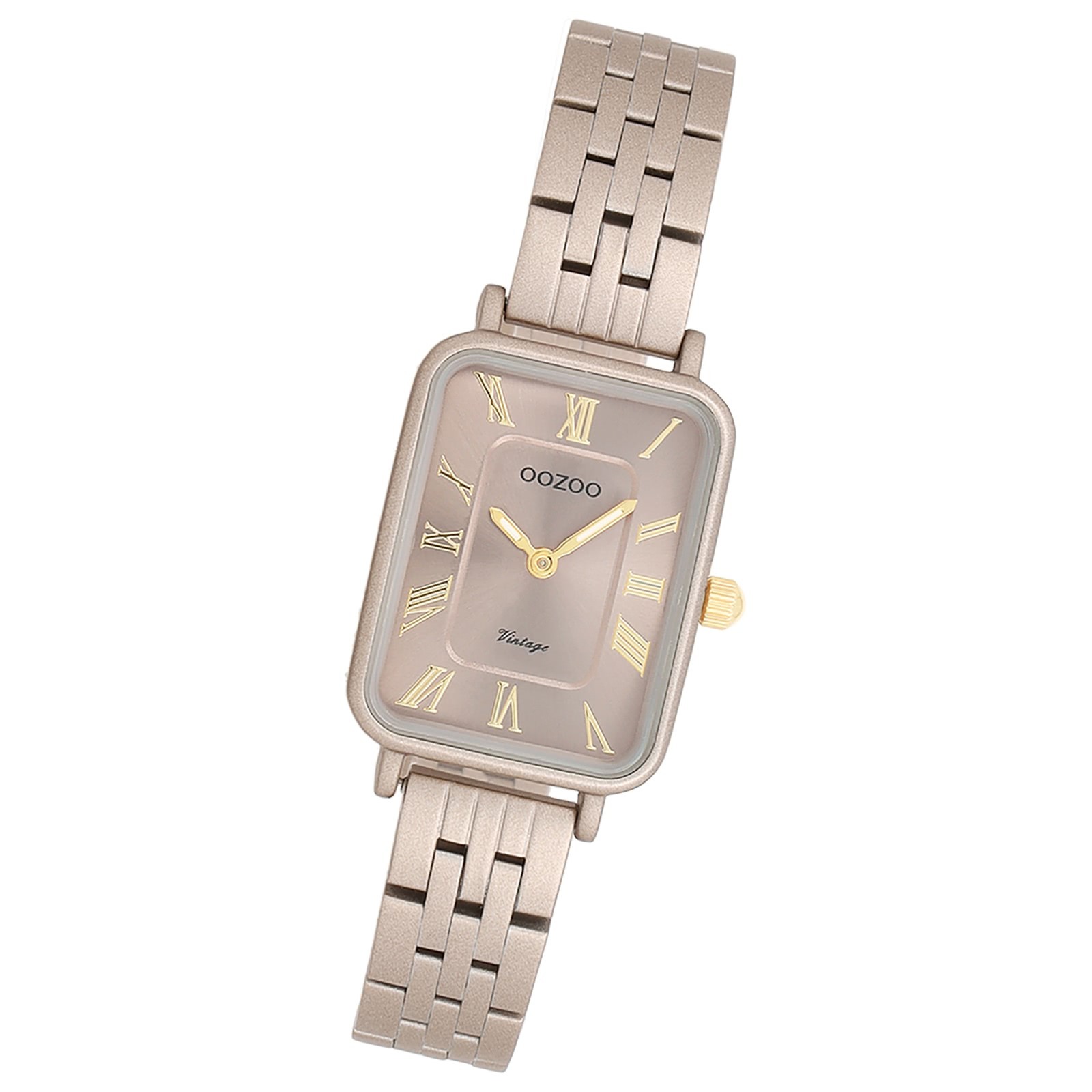 Oozoo Damen Armbanduhr OOZOO Vintage Analog Metallband taupe braun UOC20412