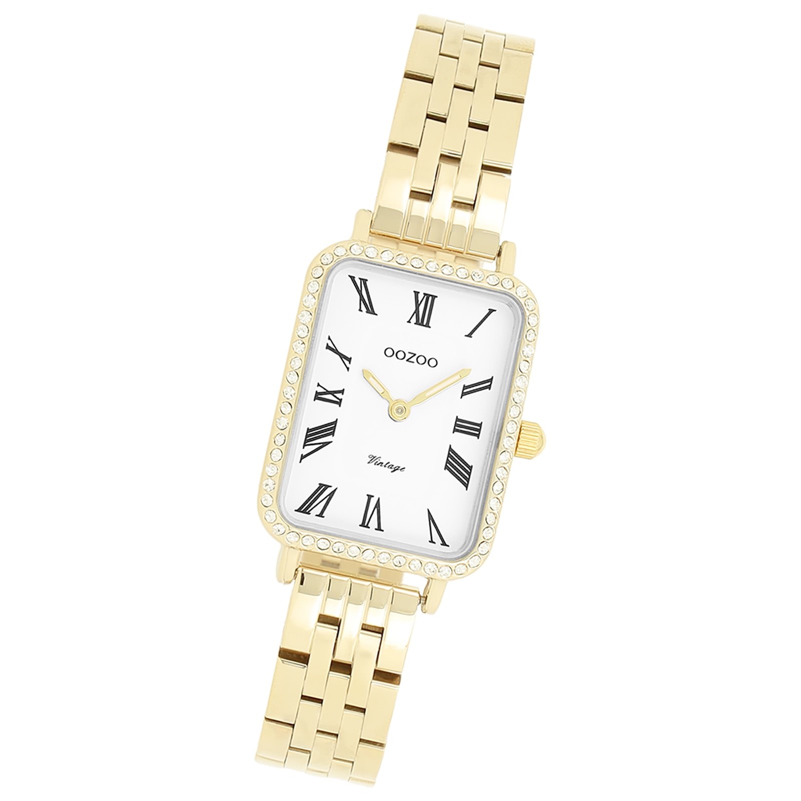 Oozoo Damen Armbanduhr OOZOO Vintage Analog Metallband gold UOC20414