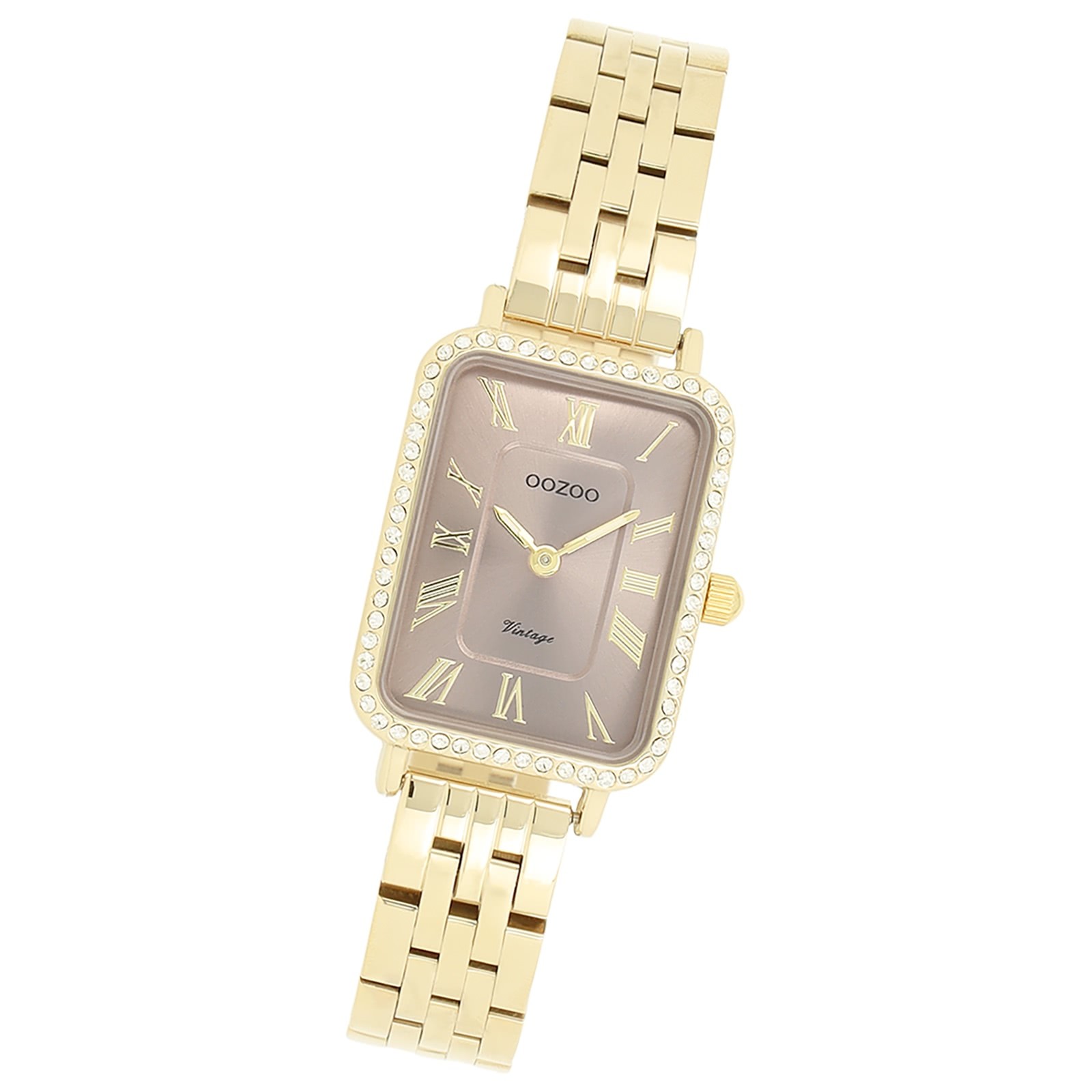Oozoo Damen Armbanduhr OOZOO Vintage Analog Metallband gold UOC20415