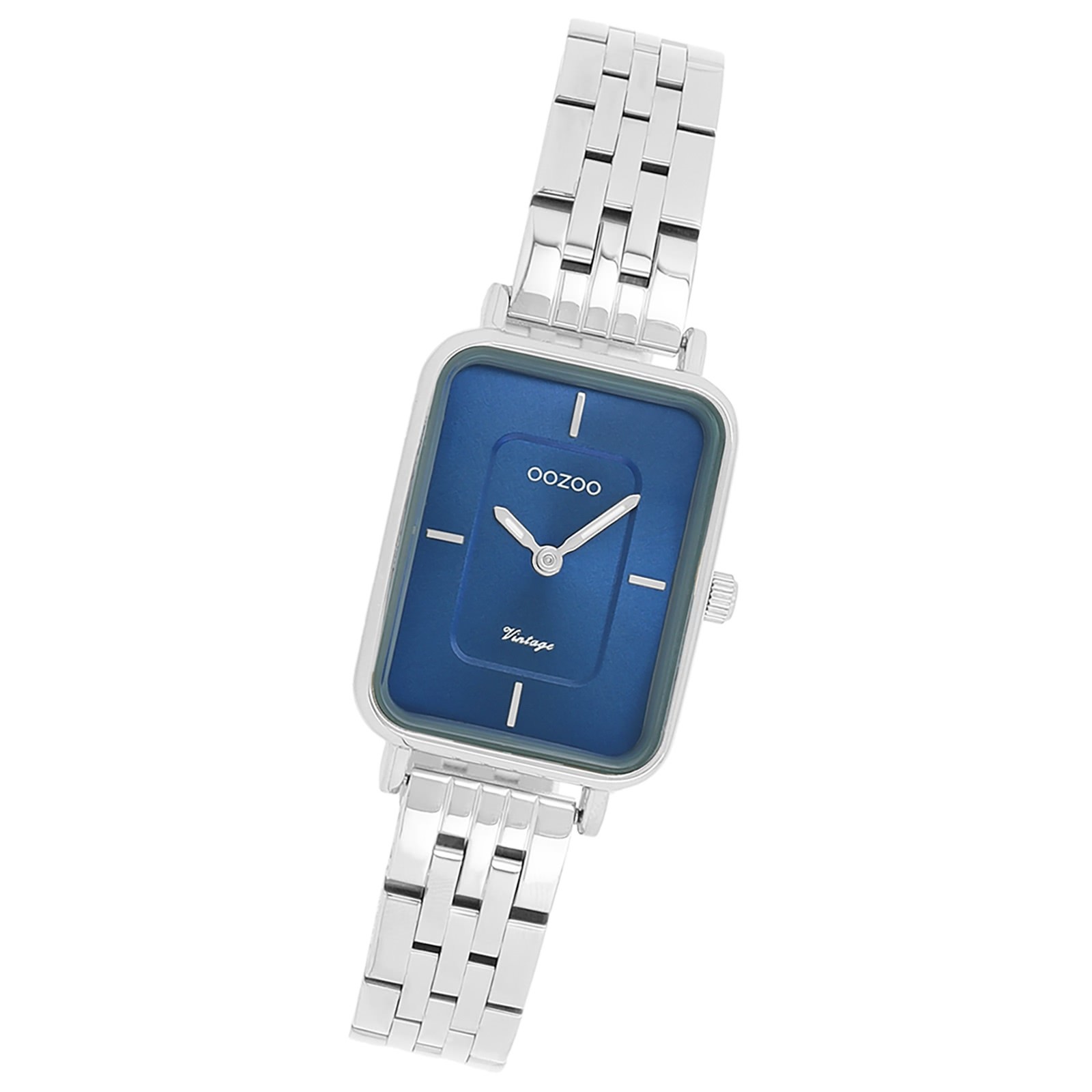 Oozoo Damen Armbanduhr OOZOO Vintage Analog Metallband silber UOC20417