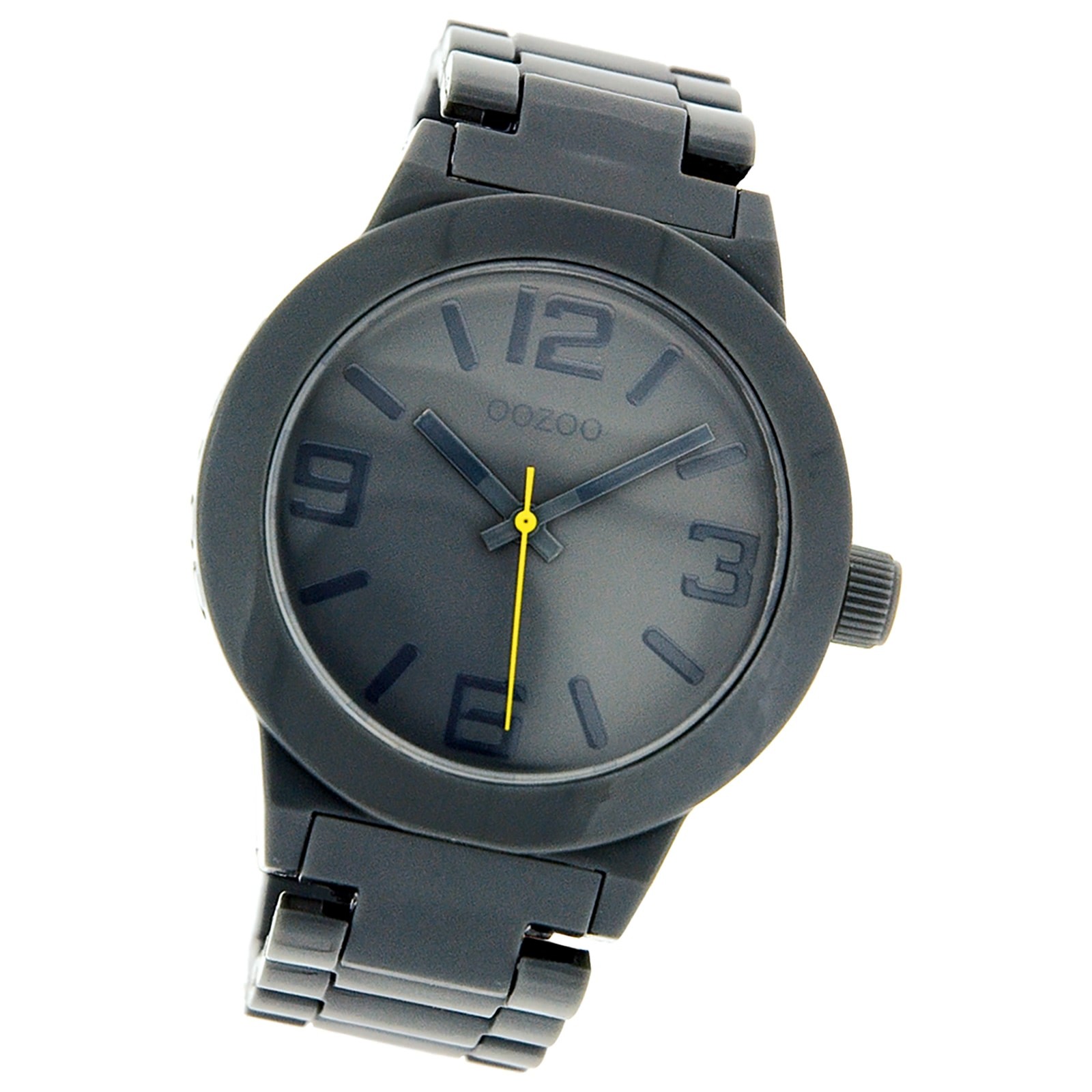 Oozoo Unisex Armbanduhr Vintage Series Analog Kunststoff dunkelgrau UOC3683A