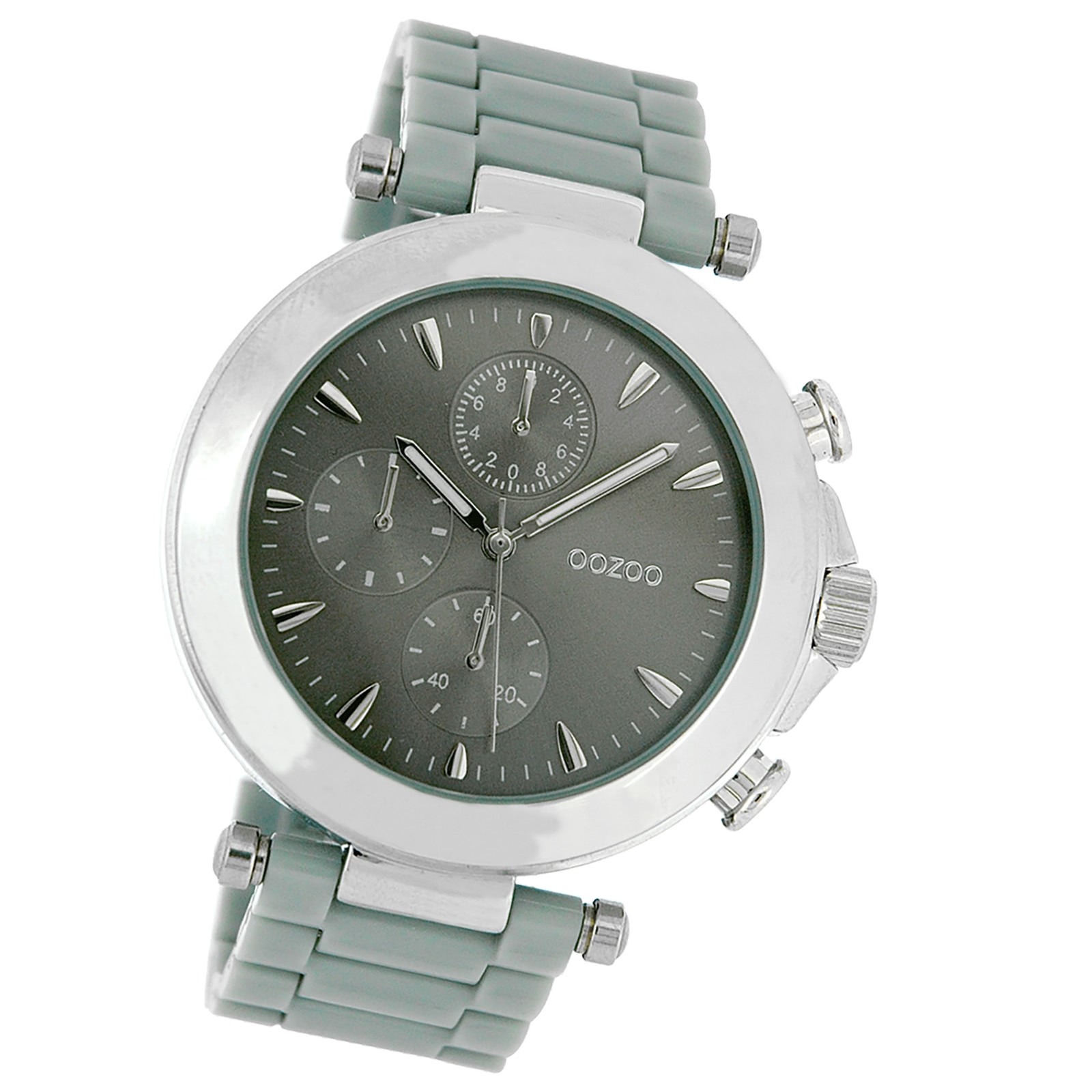 Oozoo Unisex Armbanduhr Vintage Series Analog Kunststoff grau UOC3861A
