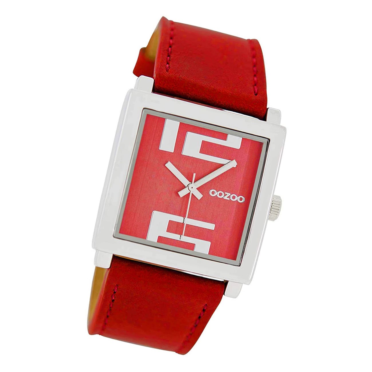 Oozoo Damen Armbanduhr Timepieces C6507 Analog Leder rot UOC6507
