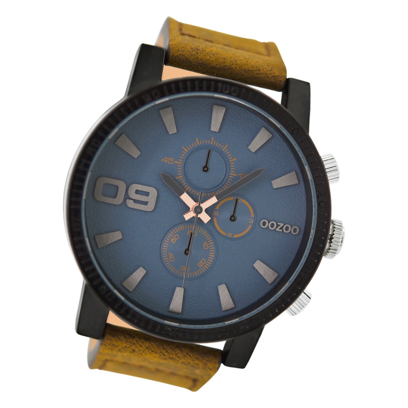Oozoo Herren Armbanduhr Timepieces C9030A Analog Leder braun UOC9030A