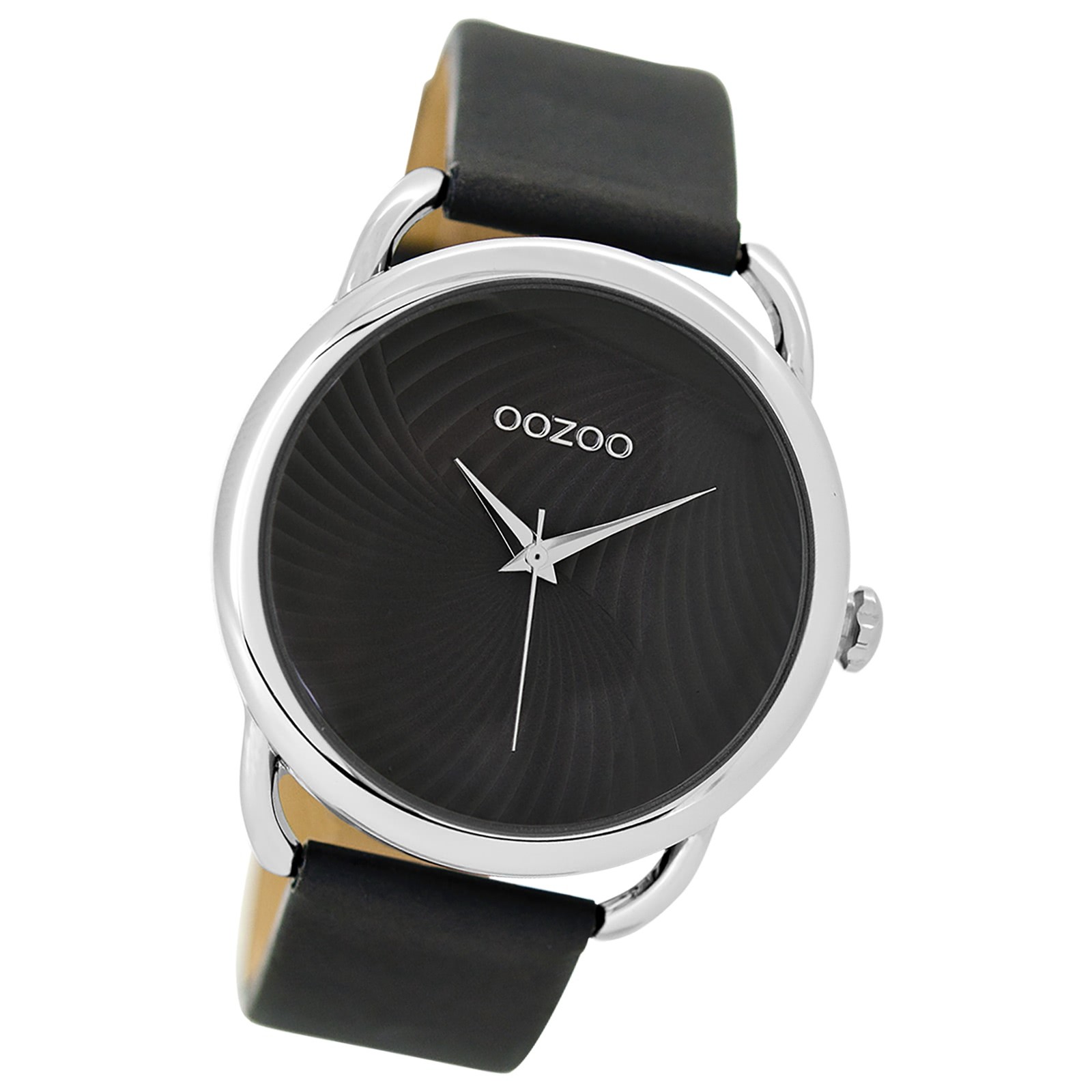 Oozoo Damen Armbanduhr Timepieces Analog Leder grau UOC9163A