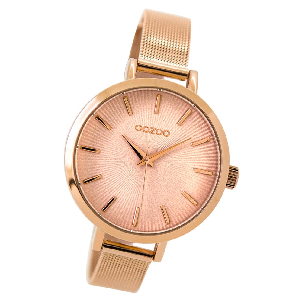 Oozoo Damen Armbanduhr rosegold Timepieces Quarz C9490 Metallarmband UOC9490