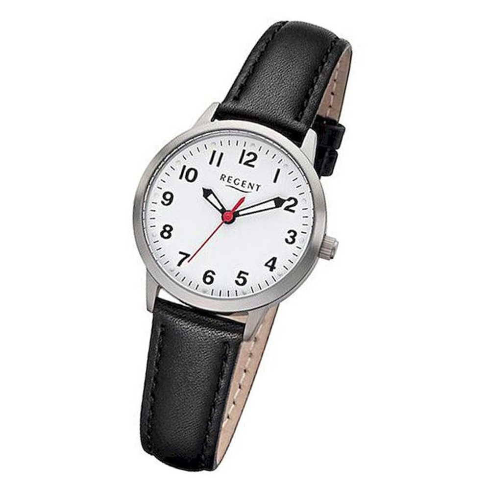 Regent Damen Armbanduhr Analog BA-317 Quarz-Uhr Titan schwarz URBA317