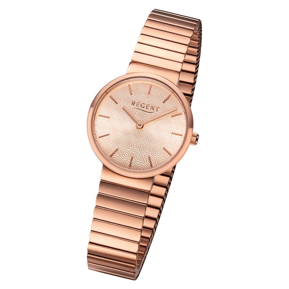 Damen Armbanduhr Analog Regent rosegold Quarz-Uhr Edelstahl BA-583 URBA583