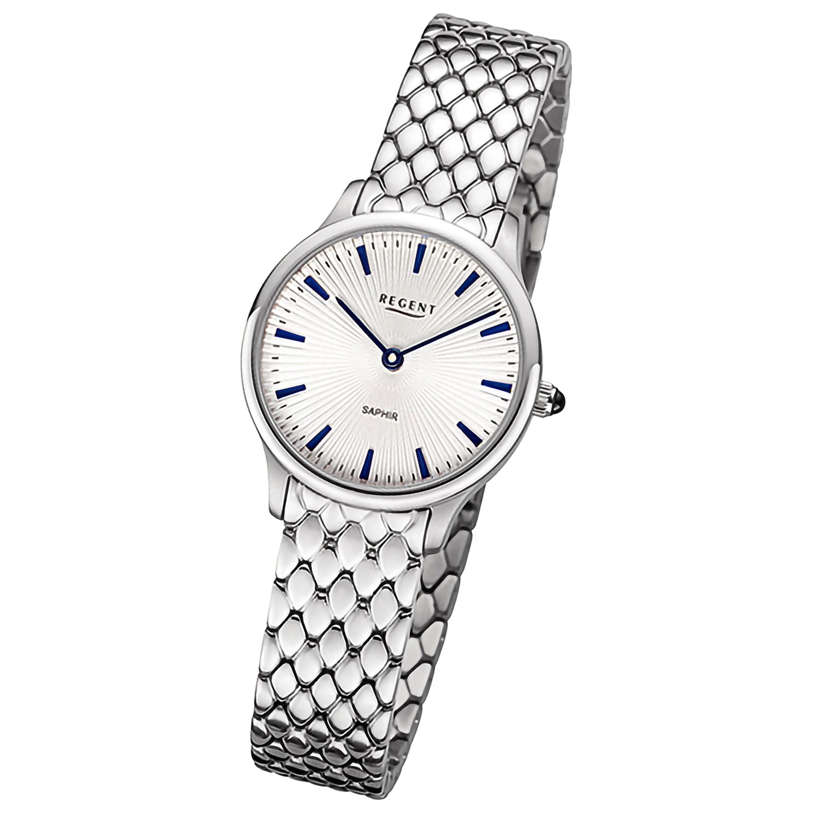 Regent Damenuhr Edelstahl-Armbanduhr Analog Metallarmband URBA870