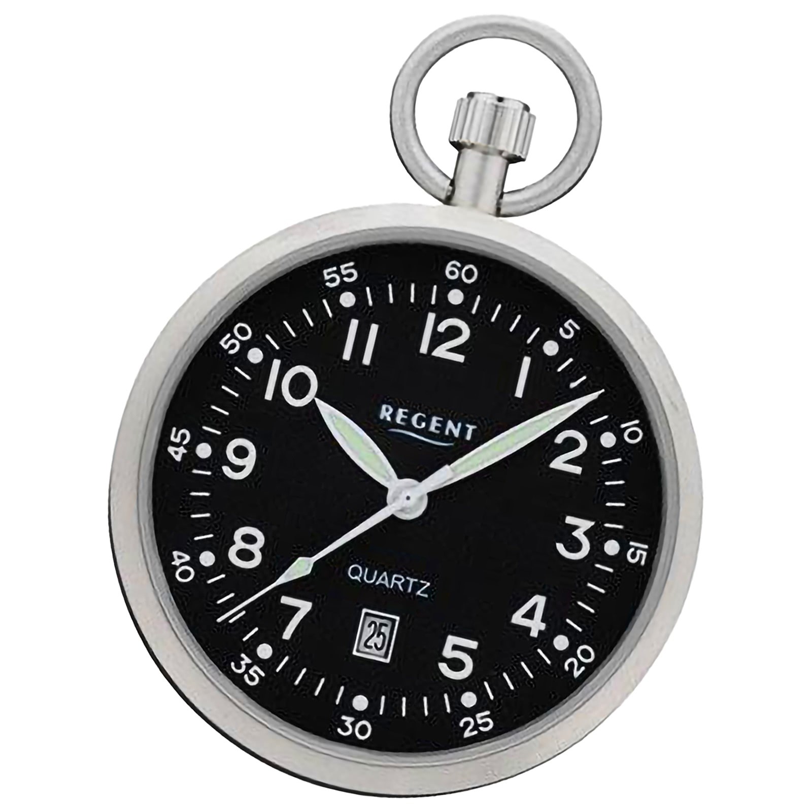 URP744 Taschenuhr Gehäuse Herren Regent silber Analog