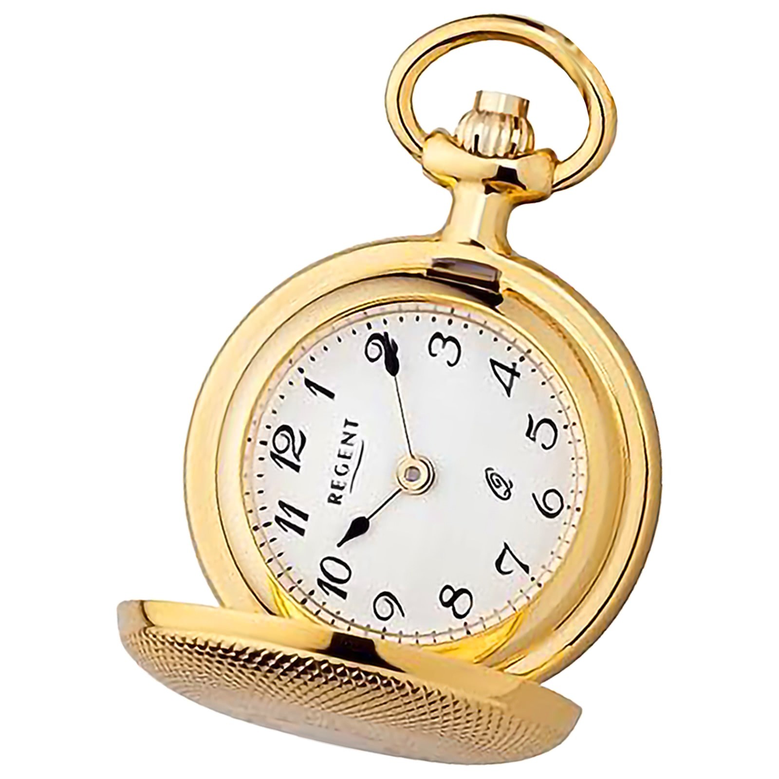 Regent Herren Taschenuhr Analog Gehäuse gold URP762