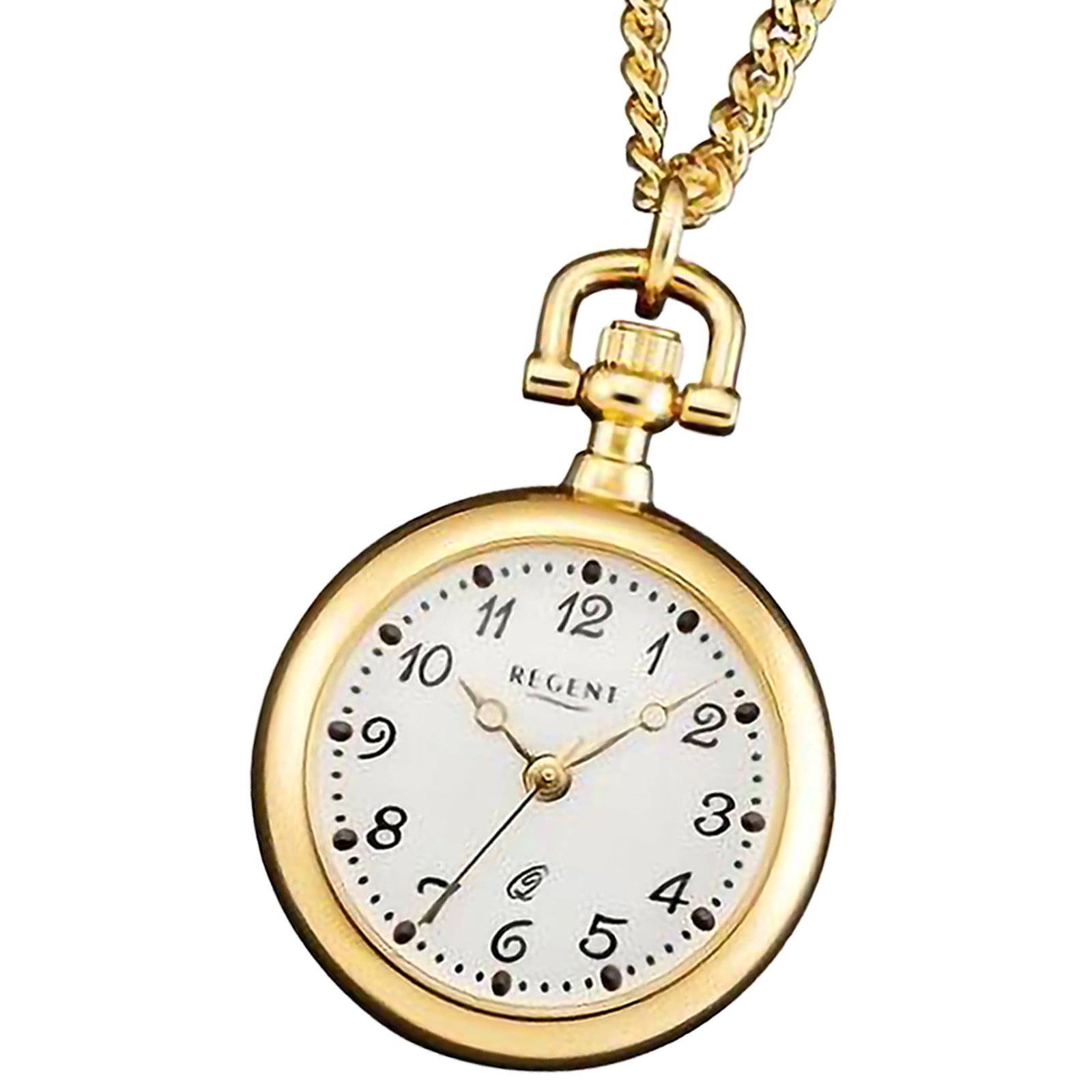 Regent Herren Taschenuhr Analog Gehäuse gold URP765