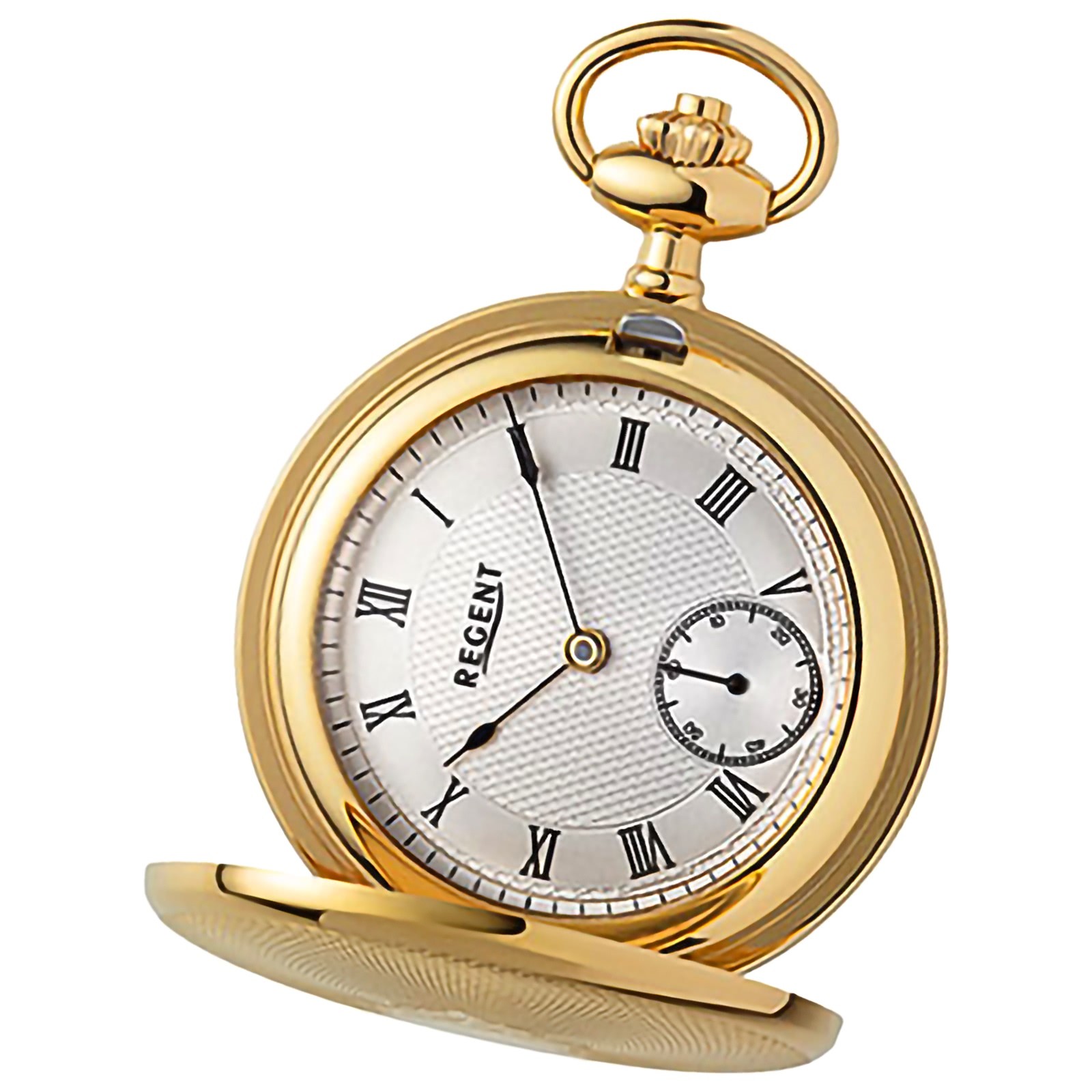 Regent Herren Taschenuhr Analog Gehäuse gold URP773