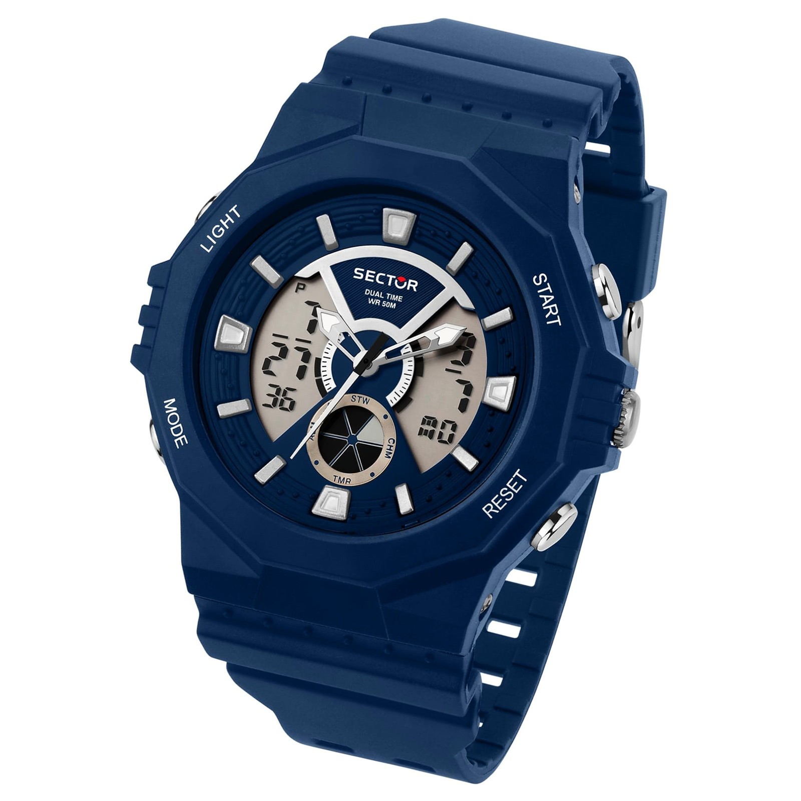 Sector Herren Armbanduhr Digital PURarmband blau USE51237002