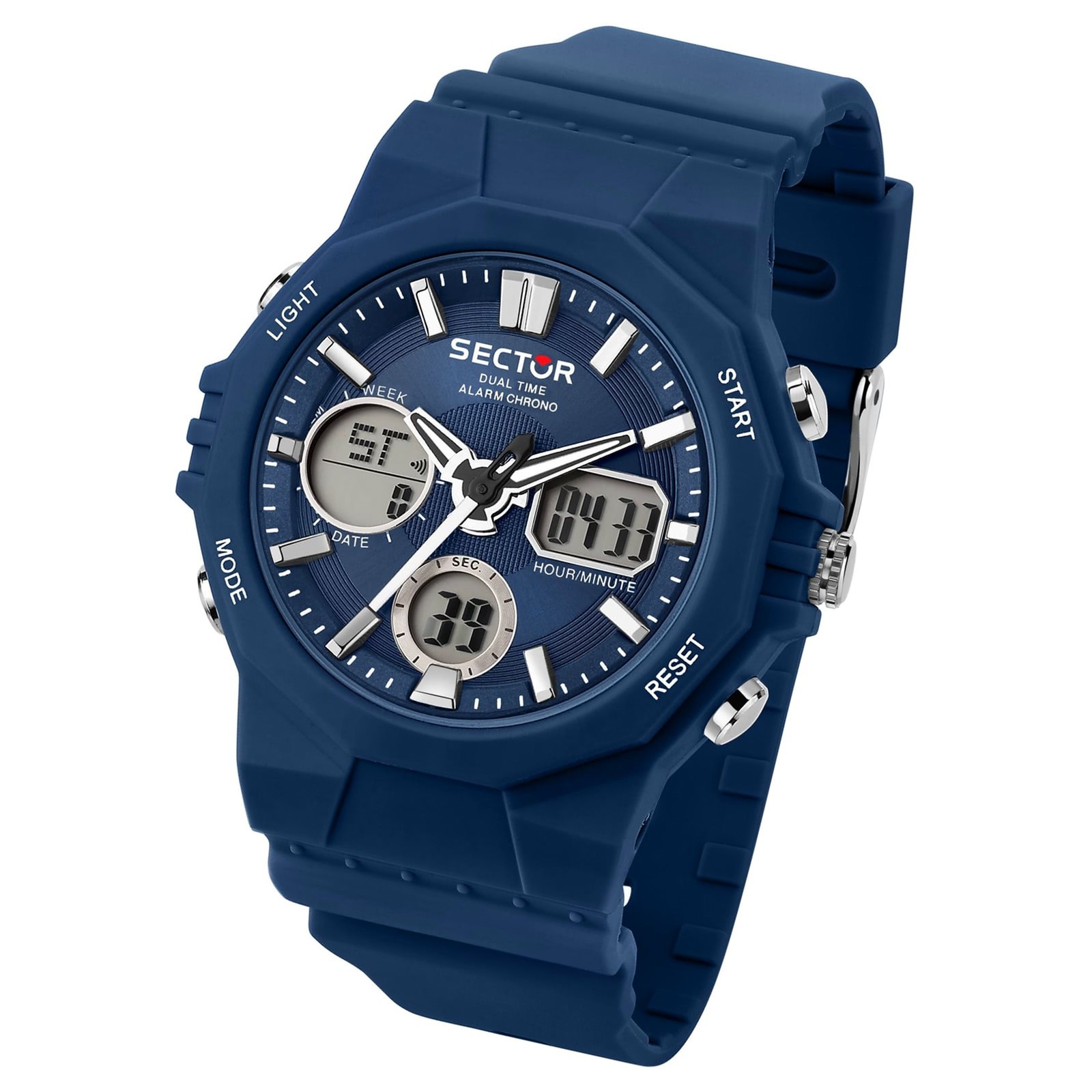 Sector Herren Armbanduhr Digital PURarmband blau USE51238002