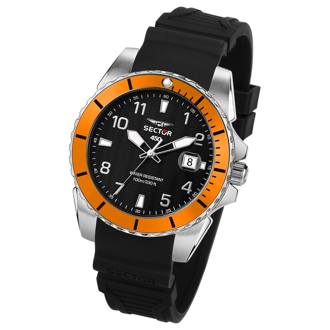Sector Herren Armbanduhr Analog Silikonarmband schwarz USE51276005