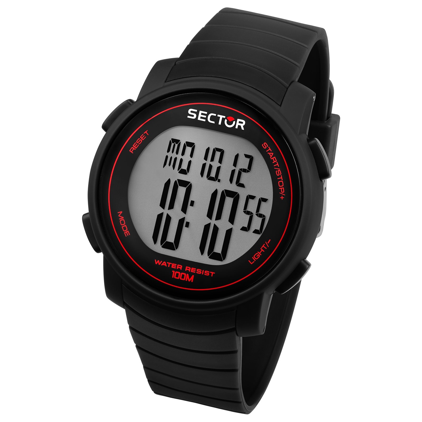 Sector Herren Armbanduhr Digital PURarmband schwarz USE51543001
