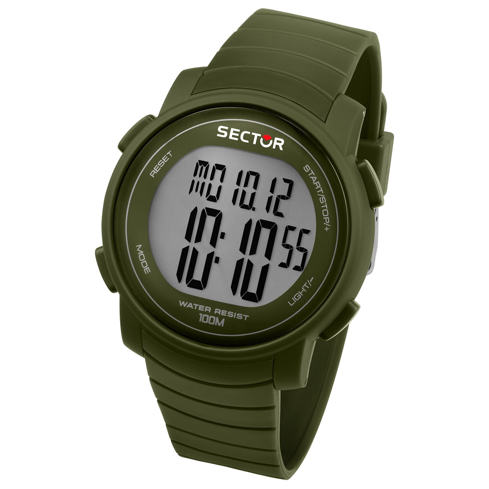 Sector Herren Armbanduhr Digital PURarmband grün USE51543002