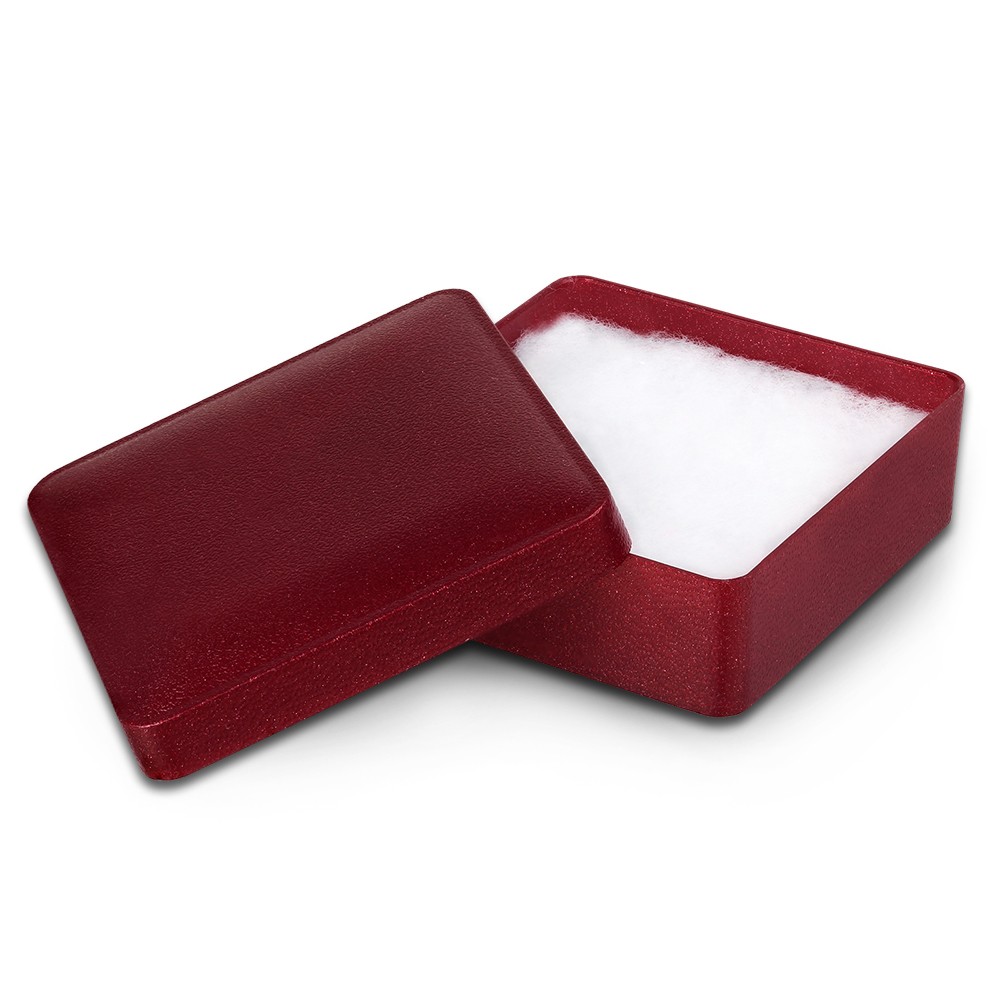 IMPPAC Ring und Schmuck Schachtel rot Etui Verpackung 55x55 VE042 