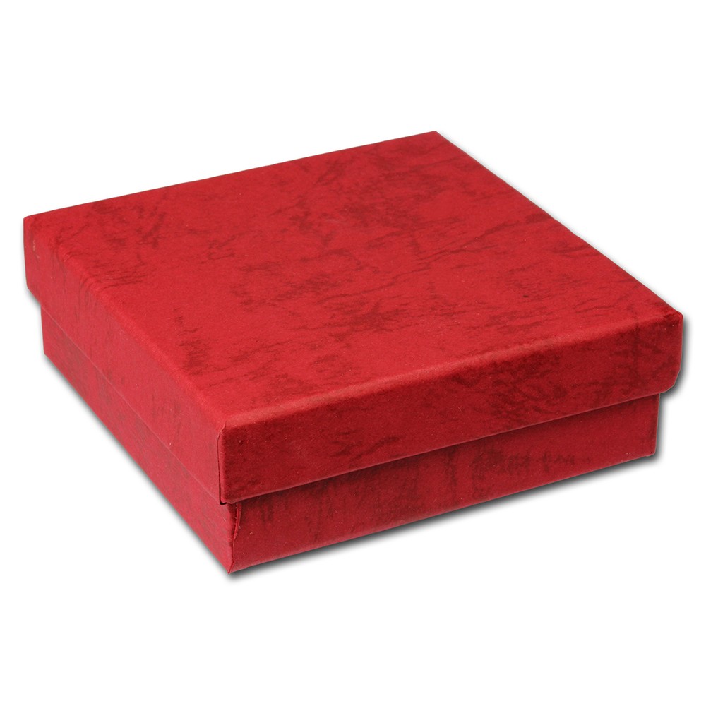 SD Geschenk-Verpackung rot Schmuckschachtel 90x90x30mm Etui VE3093R