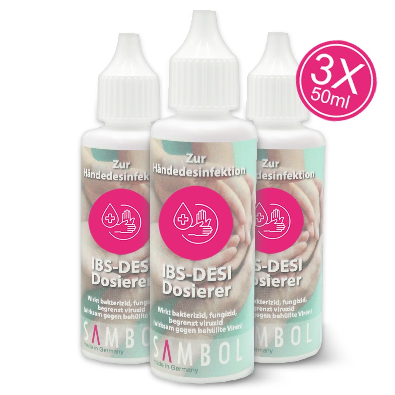 SilberDream Hand-Desinfektion gegen Corona Viren Dosi 3x50ml ZAP0266