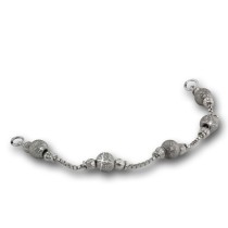 Armäleon Damen-Armband Designkette Kugel 925 Silber ohne Verschluss ARD001J