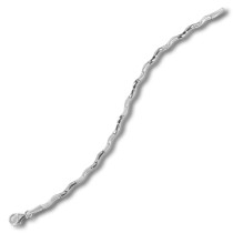 Balia Damen Armband 925 Silber matt und poliert 19cm BAA0013SM