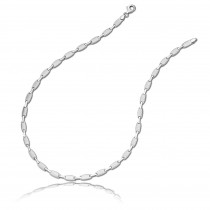 Balia Halskette für Damen matt-glanz aus 925 Silber 45cm BAK002S45