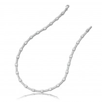 Balia Halskette für Damen matt geschlagen 925 Silber 45,5cm BAK012S45