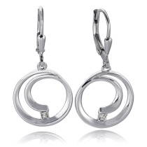 Balia Ohrhänger für Damen glanz Zirkonia 925er Silber BAO0057SW