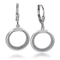 Balia Ohrhänger für Damen glanz Zirkonia 925er Silber BAO0069SW