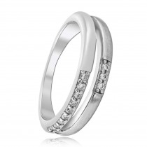 Balia Damen Ring Double aus 925 Silber mit Zirkonia Gr.62 BAR021W62