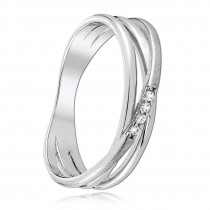 Balia Damen Fashion Ring aus 925 Silber Zirkonia weiß Gr.56 BAR023W56