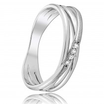 Balia Damen Fashion Ring aus 925 Silber Zirkonia weiß Gr.58 BAR023W58
