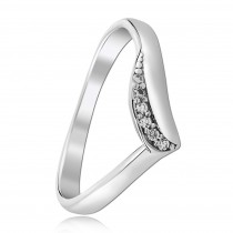 Balia Damen Wave Ring aus 925 Silber Zirkonia weiß Gr.62 BAR026W62