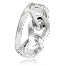 Balia Damen Chain Ring aus 925 Silber Gr.56 BAR027W56