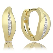 Balia Damen Creolen aus 333 Gelbgold mit Zirkonia BGO0007GW