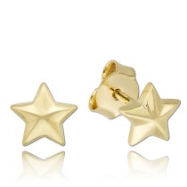 Balia Damen Star Ohrstecker aus poliertem 333 Gelbgold BGO0119GS