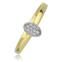 Balia Damen Ring aus 333 Gelbgold mit Zirkonia Gr.56 BGR004G56