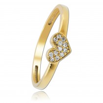 Balia Damen Ring aus 333 Gelbgold mit Zirkonia Gr.58 BGR009G58