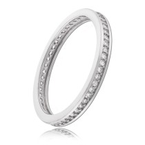 Balia Damen Ring Zirkonia einreihig Weißgold Gr.54 BGR025W54