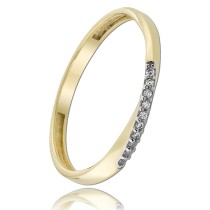 Balia Damen Ring Zirkonia aus 333 Gelbgold Gr.58 BGR026G58
