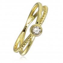 Balia Damen Ring aus 333 Gelbgold mit Zirkonia Gr.56 BGR053G56